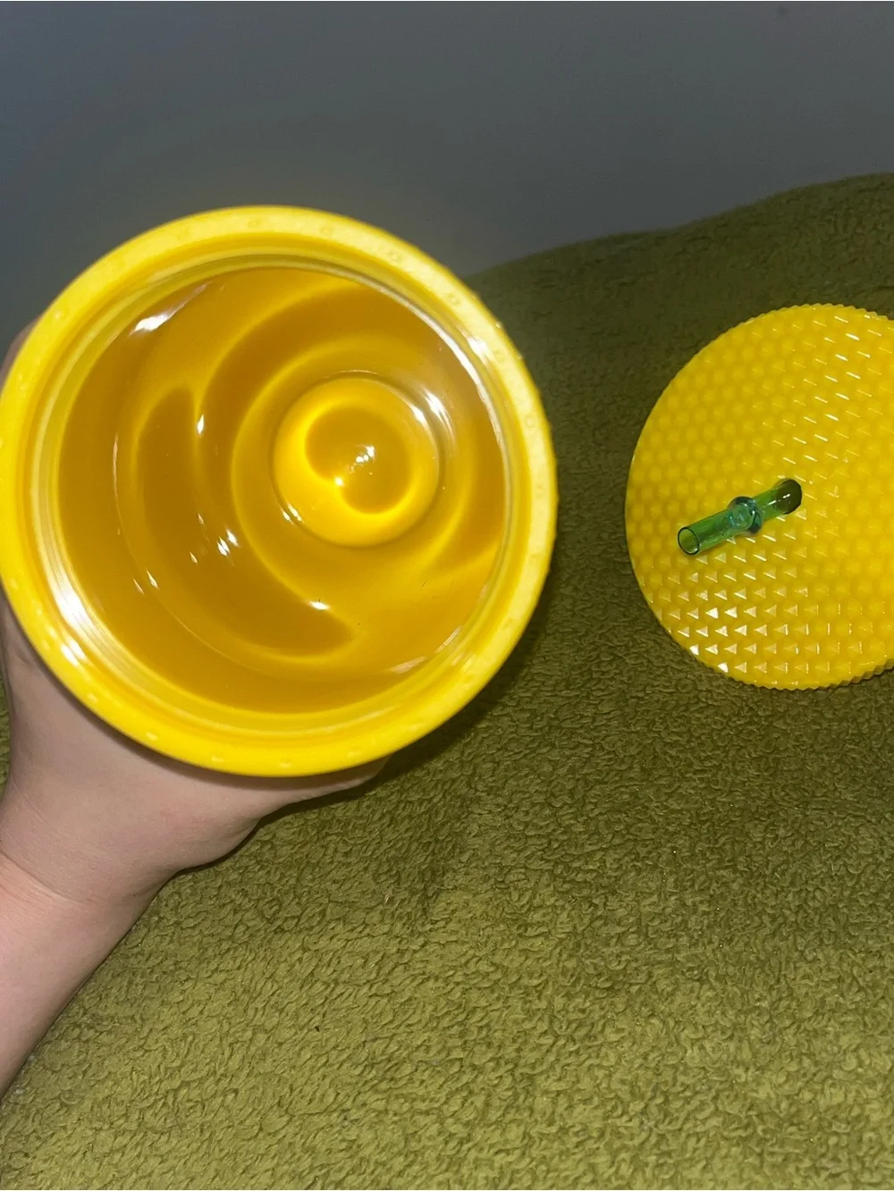 Disney Mickey Mouse studded ombre tumbler cup blue/yellow. 24oz